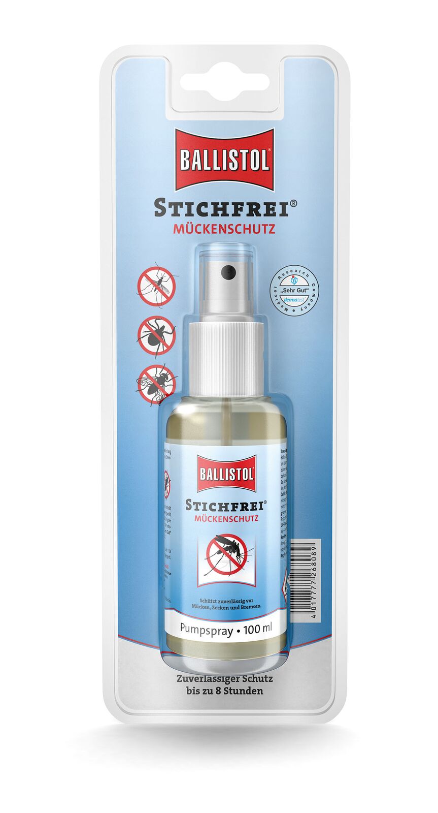 Ballistol Stichfrei® Mückenschutz PUMPSPRAY, 100 ml, im Blister